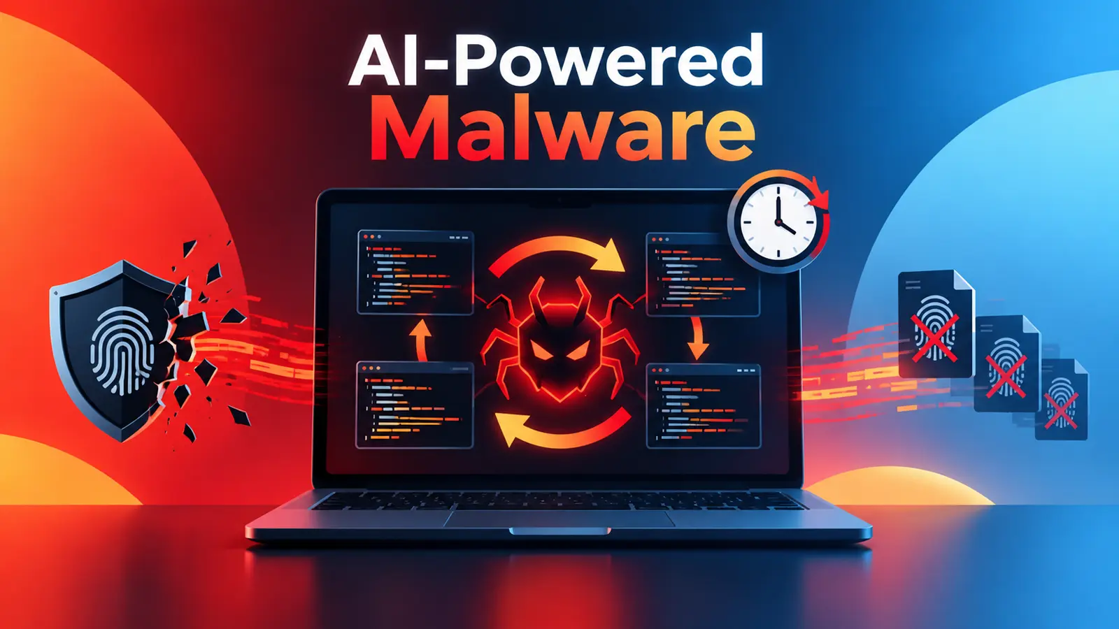 News article thumbnail: AI-Powered Malware Rewrites Itself Every Hour to Evade Signature-Based Detection